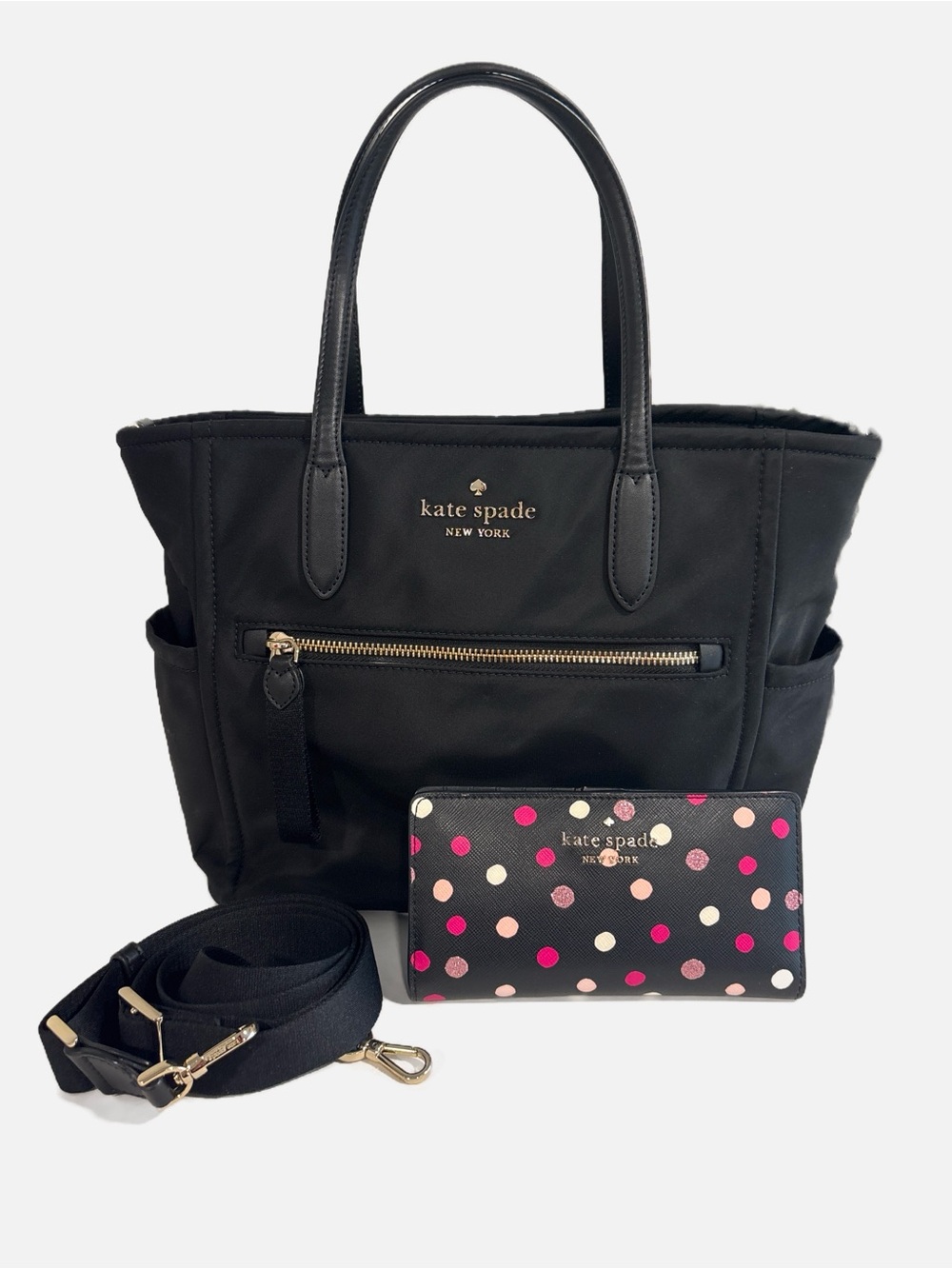 kate spade Chelsea satchel w/ Staci Large Slim Bifold Wallet - Picture 1 of 4